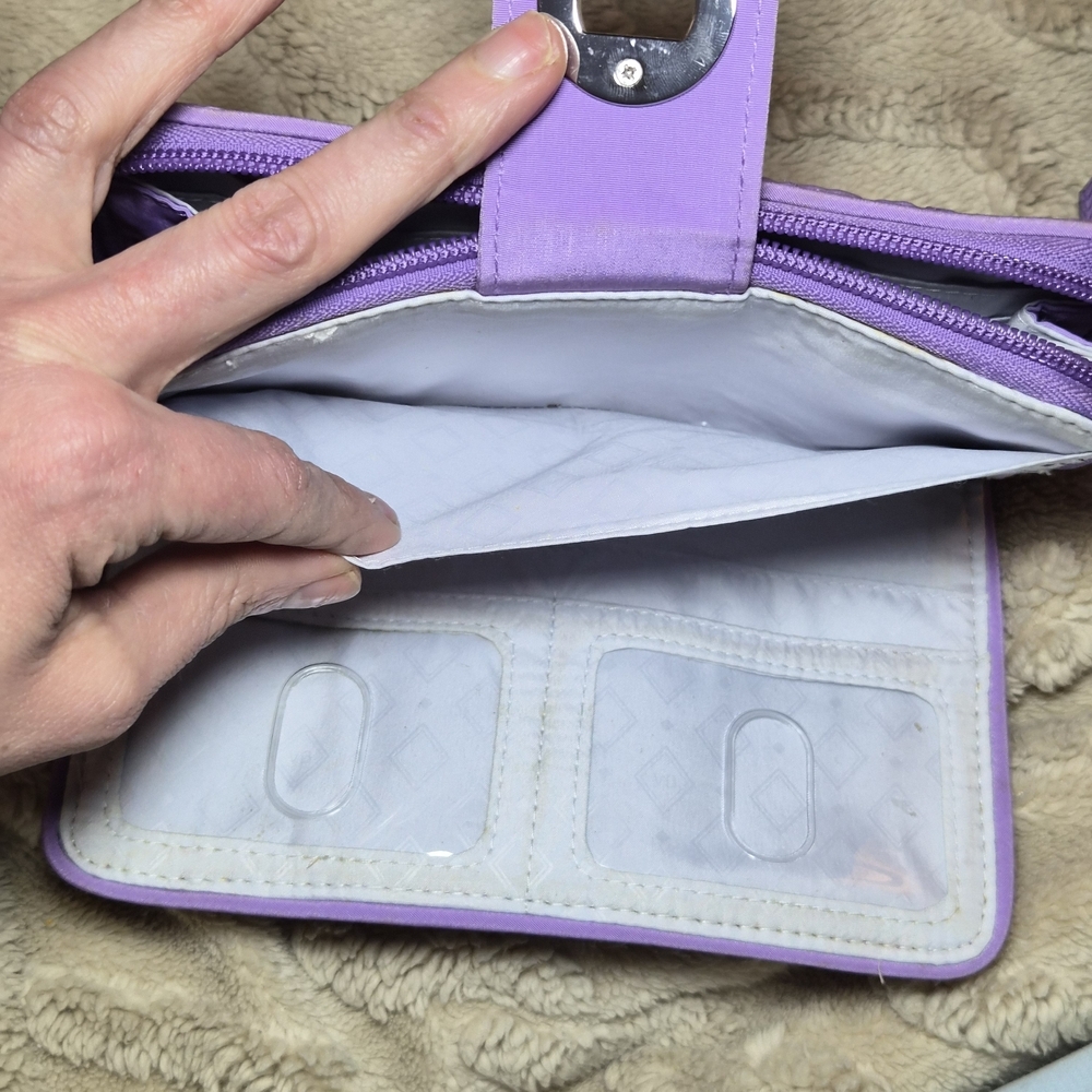 Vera Bradley Mokara Orchid RFID Turnlock Wallet - Picture 5 of 8